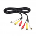 Шнур 3RCA–3RCA, 1.2м