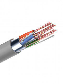 Кабель для компьютерных сетей UTP4-CAT5e (24 AWG) PL, медный, внутренний, серый, 305 м