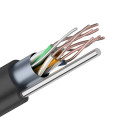 Кабель LAN PRO FTP4-CAT5e OUT 305 м, черный с тросом